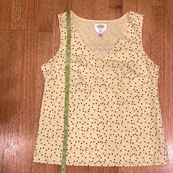 Talbots Pale Yellow Stretch Cotton Top Size Small - Picture 12 of 12